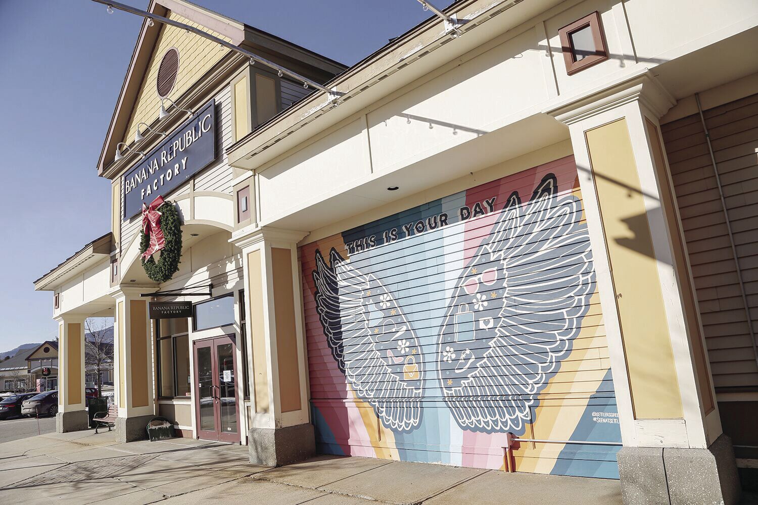 Town says Settlers' 'Wings' mural can stay